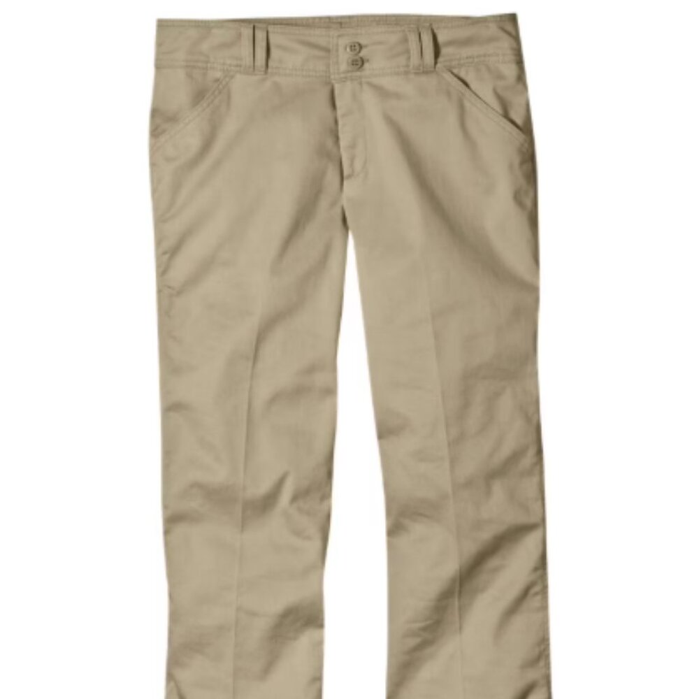 Dickies KP7715 Girls Stretch Wide Band Flare Bottom Pant Desert Sand